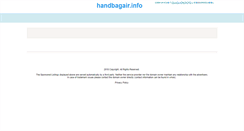 Desktop Screenshot of handbagair.info