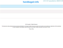 Tablet Screenshot of handbagair.info